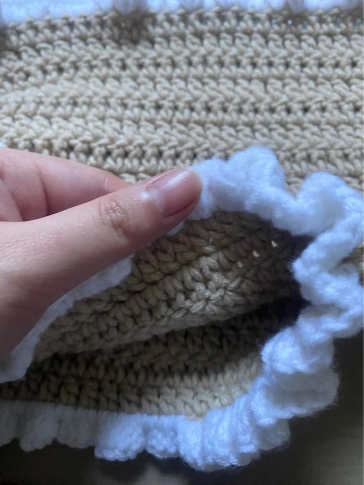 Handmade Crochet Lace-Up Tube Top - photo 3