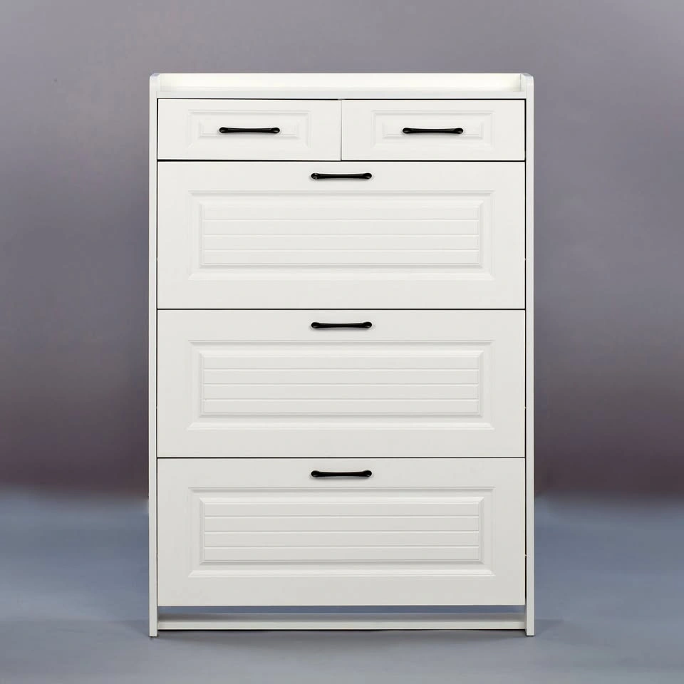 Simply Modern Shoe Cabinet with Drawer and Top Storage