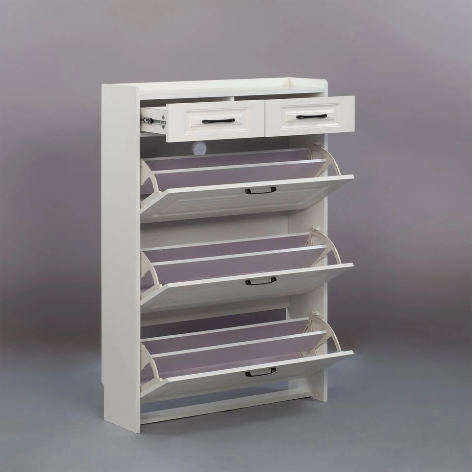 Simply Modern Shoe Cabinet with Drawer and Top Storage - photo 2