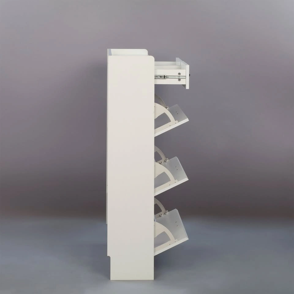 Simply Modern Shoe Cabinet with Drawer and Top Storage - photo 4