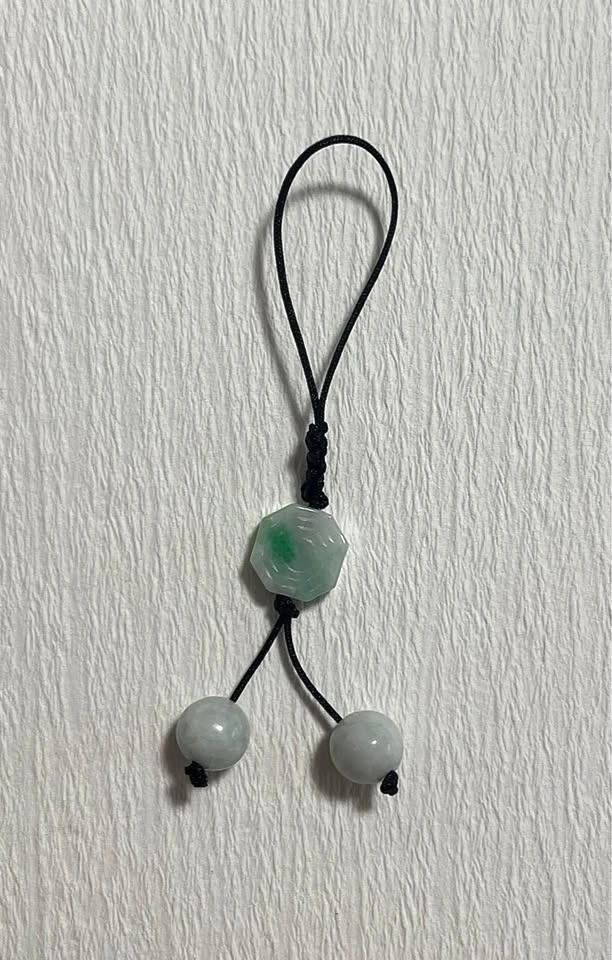 TYPE A CERTIFICATED UNTREATED BURMESE JADEITE Bag/Phone Charm - photo 5