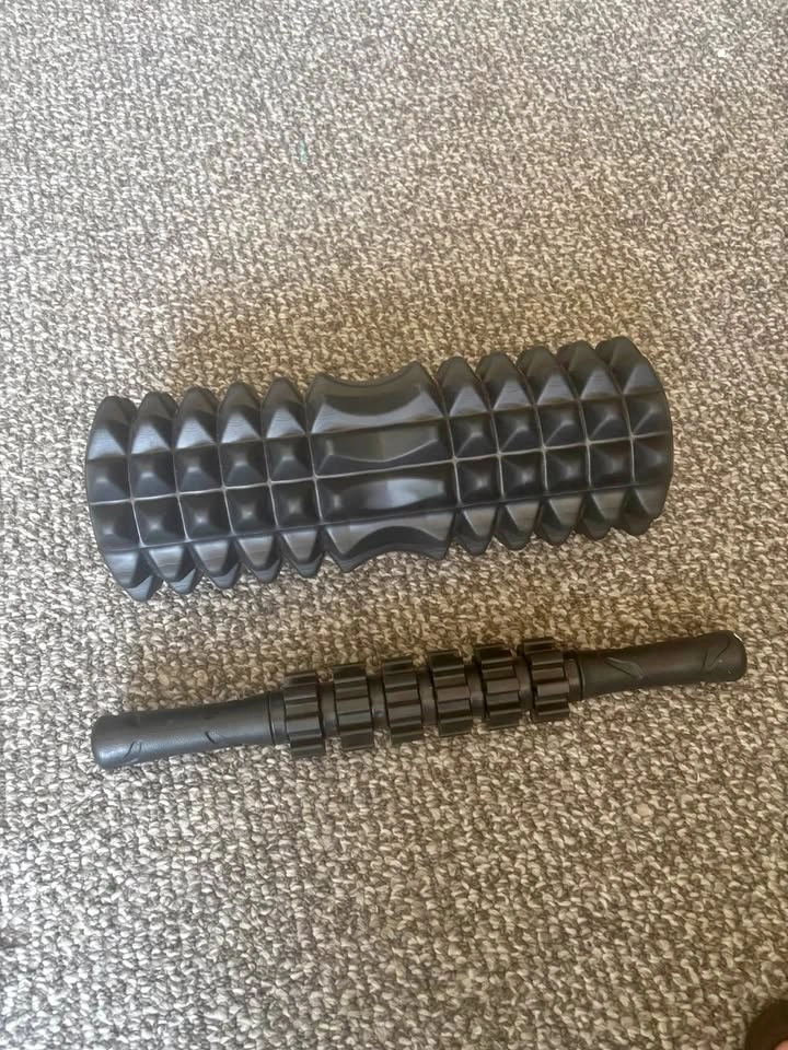 Foam Roller and Massage Stick Set