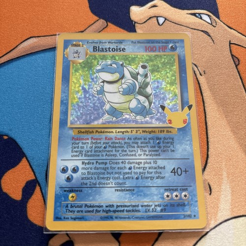 Blastoise 2/102 - Celebrations Classic Collection Pokemon TCG NM - photo 3