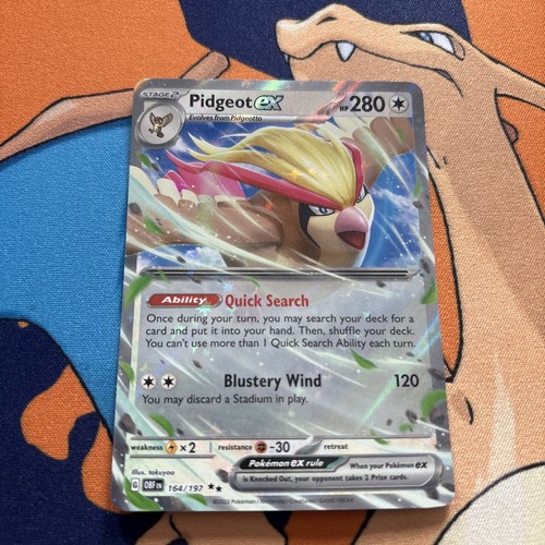 Pidgeot ex 164/197 SV03: Obsidian Flames Holo NM