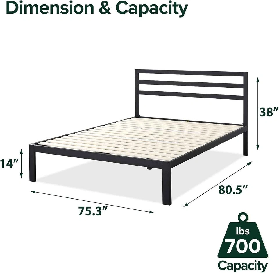 Zinus Mia 14 inch King Size Metal Platform Bed Frame - photo 3