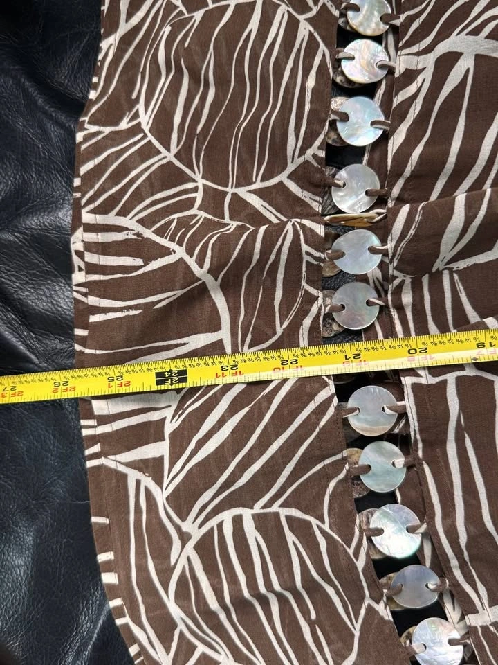 Josephine Chaus Vintage Brown And White Midi Skirt Size Small - photo 4