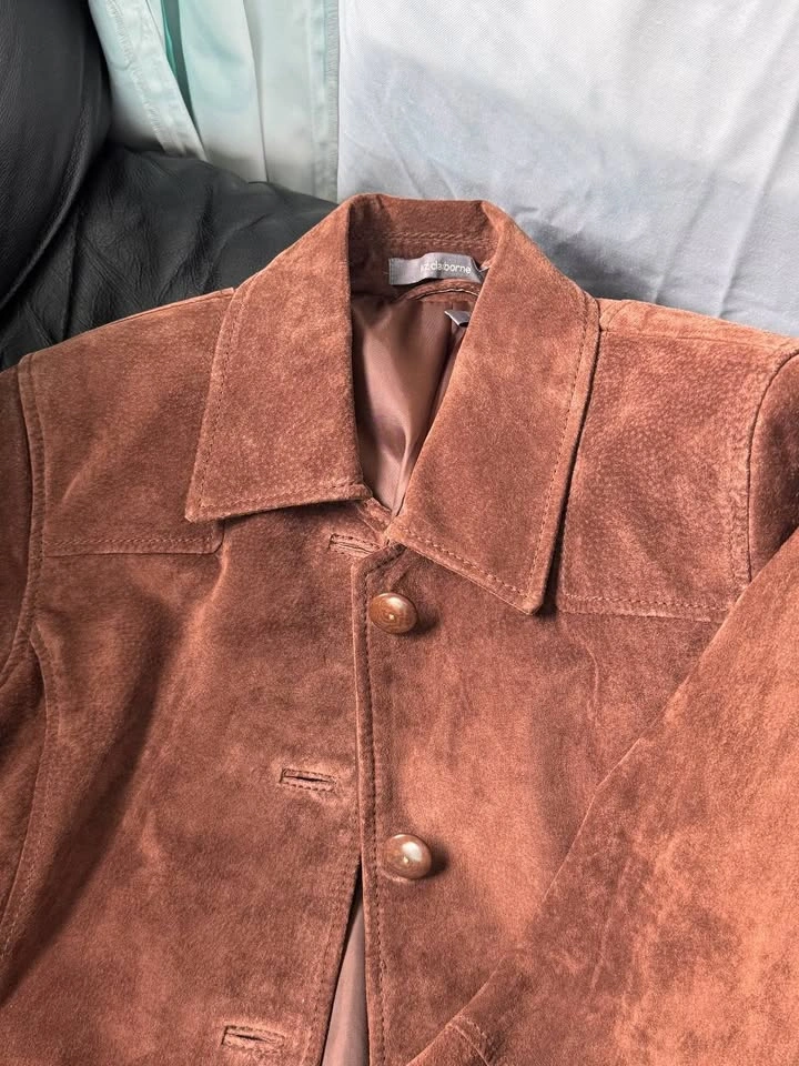 Liz Claiborne 100% suede brown jacket - photo 2