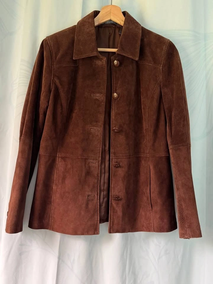 Liz Claiborne 100% suede brown jacket - photo 3