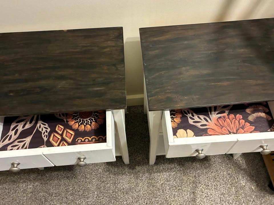 Set of 2 End Tables with 2 Drawers Each - photo 4