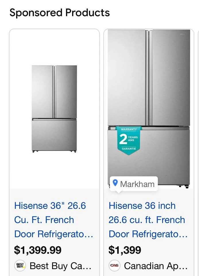 Hisense RF21A3FSE French Door Refrigerator