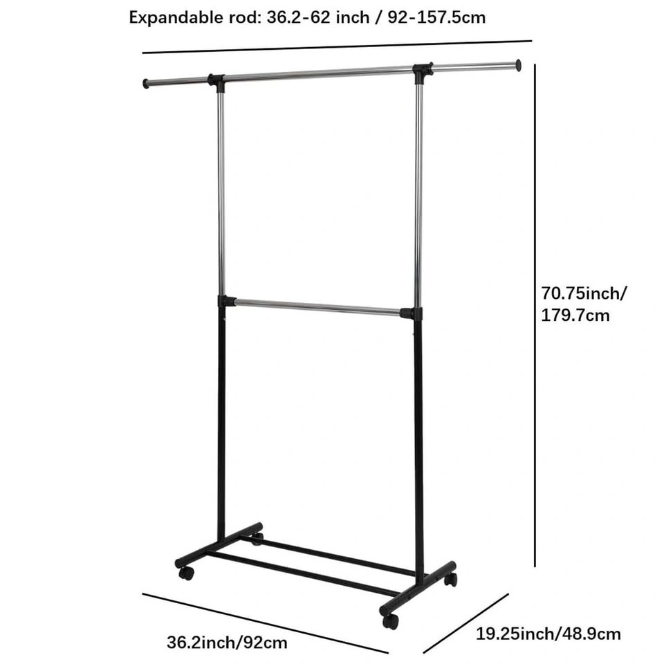 Double Rod Clothes Rack - photo 3