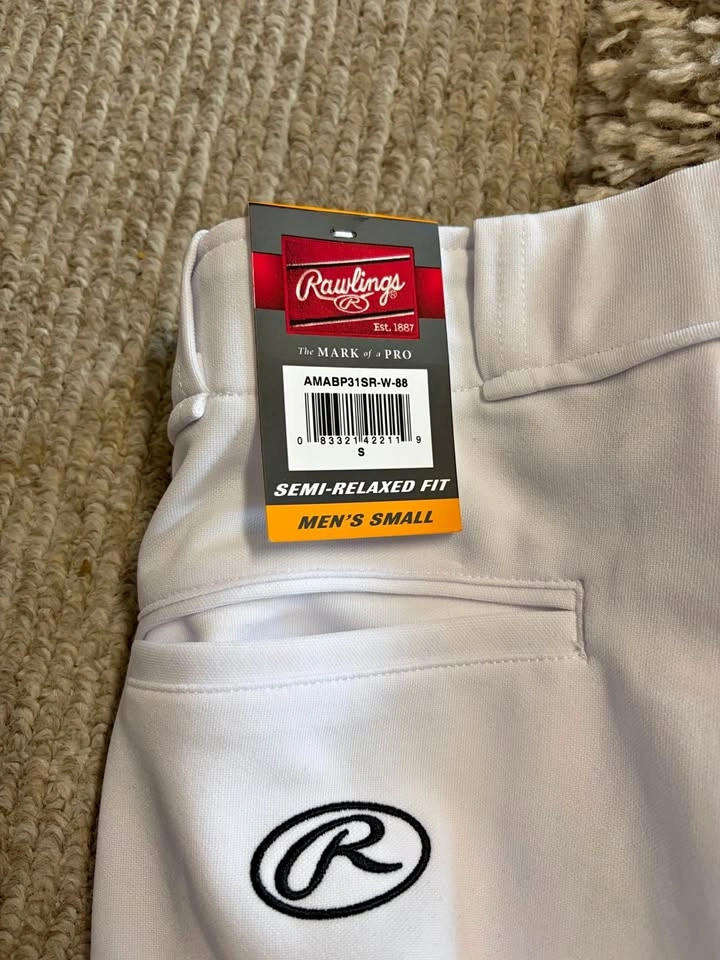 Rawlings Men's Semi-Relaxed Fit Baseball Pants