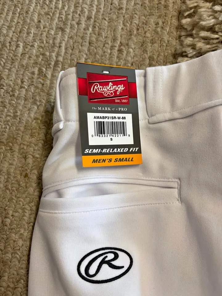 Rawlings Men's Semi-Relaxed Fit Baseball Pants