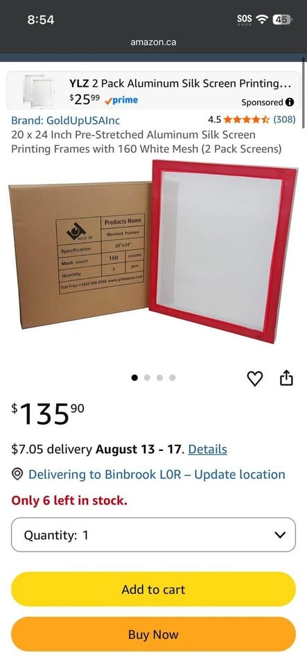 GoldUpUSAInc 20 x 24 Inch Aluminum Silk Screen Printing Frames - photo 3