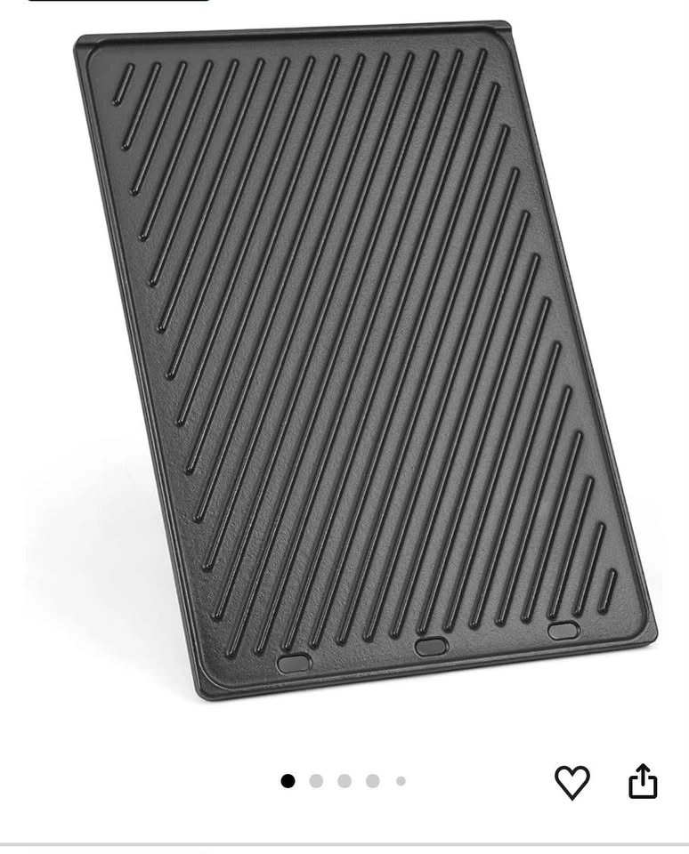 Onlyfire Reversible Cast Iron Griddle for Weber Genesis II 300 S - photo 2