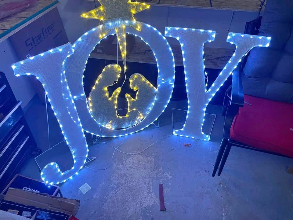 Lighted Joy Sign