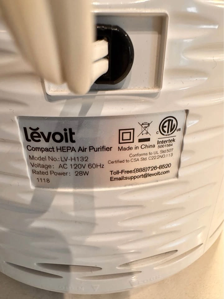 Levoit LV-H132 Compact HEPA Air Purifier - photo 4