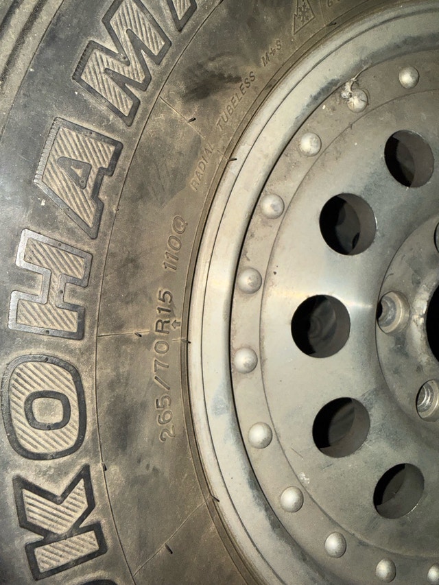 Yokohama 265/70R15 Tires on Rims - photo 3