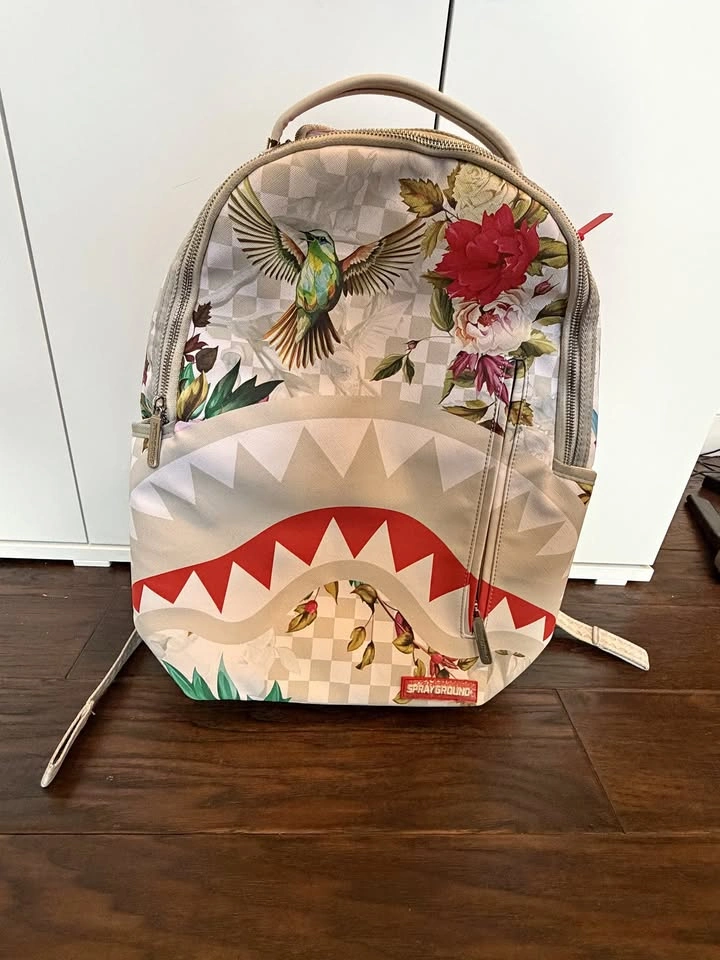 Sprayground Floral Shark Backpack