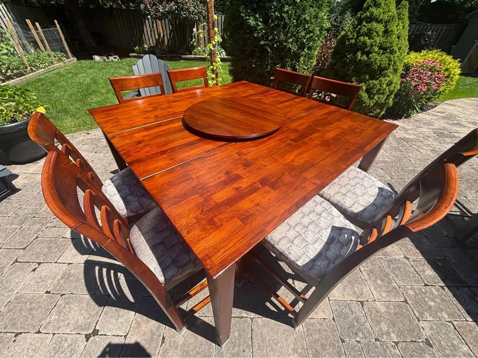 Dining set - square table 8 chairs, cocktail height - photo 2
