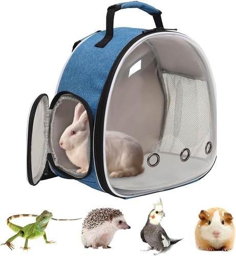 Bunny Carrier Backpack for Travel, Small Animal Space Bag