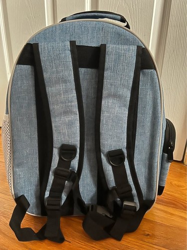 Bird Backpack Carrier Travel Cage with Perch and Breathable Clea - photo 4