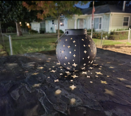 Outdoor Solar Lantern Hanging Garden Lamp Metal - photo 5