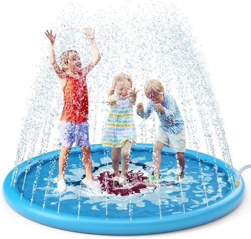 Jasonwell Splash Pad Sprinkler/ Play Mat for Kids