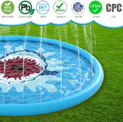 Jasonwell Splash Pad Sprinkler/ Play Mat for Kids - photo 2
