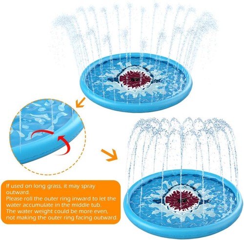 Jasonwell Splash Pad Sprinkler/ Play Mat for Kids - photo 5