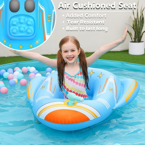 Jasonwell Inflatable Kids Airplane Pool Float with Squirt Gun - photo 3