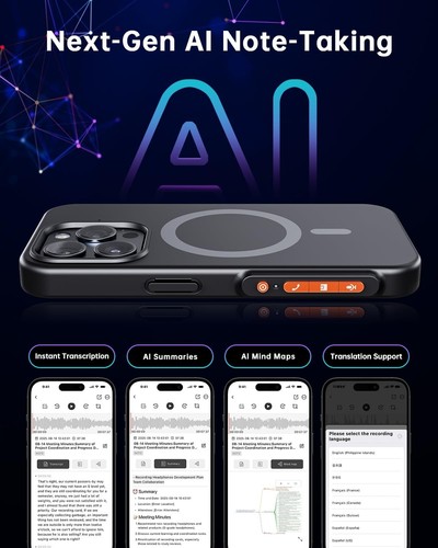 AI Voice Recorder Phone Case for iPhone 15 Pro Max - photo 2