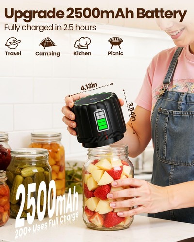 2026 Upgraded Electric Mason Jar Vacuum Sealer Kit - photo 4