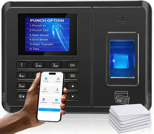 Time Clock System: App Control, Fingerprint & IC Cards