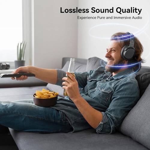 Wireless TV Headphones with Transmitter Charging Base - photo 5