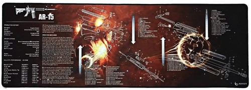 AR-15 XXL Soft Gaming Mouse Pad Keyboard Mat
