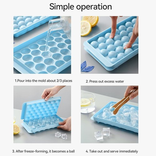 Ice Cube Tray with Lid, Bin, and Popsicle Mould Set - photo 5