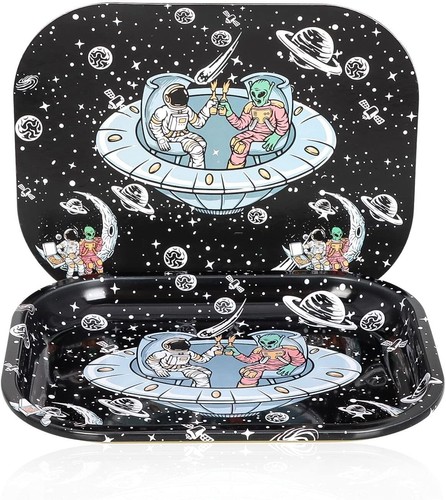 Metal Tray with Soft Magnetic Lid 7"x5.5"