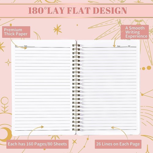 3 Pack A5 Lined Spiral Notebooks - 6.3" x 8.3" - photo 5