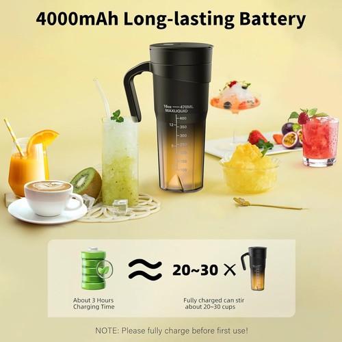 Portable Blender for Shakes and Smoothies, 16 Oz - photo 4