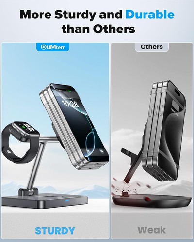 DUMTERR 3-in-1 Foldable Wireless Charging Station for Apple - photo 3