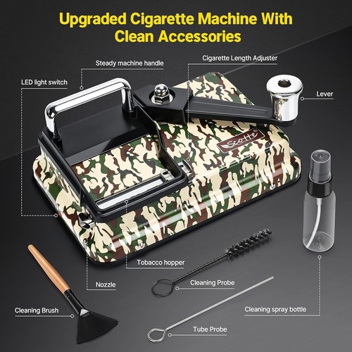Manual Cigarette Rolling Machine Tobacco Injector 8mm - photo 4