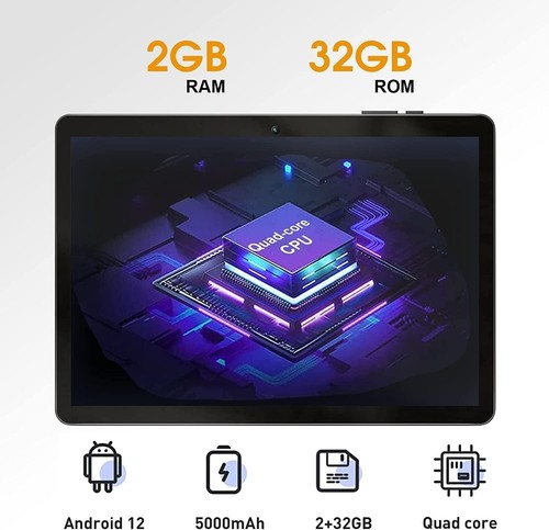 10" Tablet with Android 12 OS, 2GB RAM 32GB ROM - photo 4