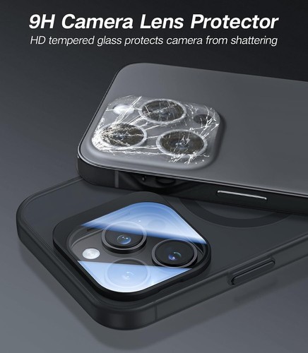 iPhone 14 Pro Case with Metal Camera Stand Translucent Matte - photo 4