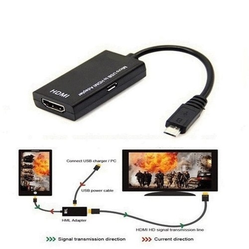 Micro USB to HDMI Adapter, 1080p MHL Adapter Cable