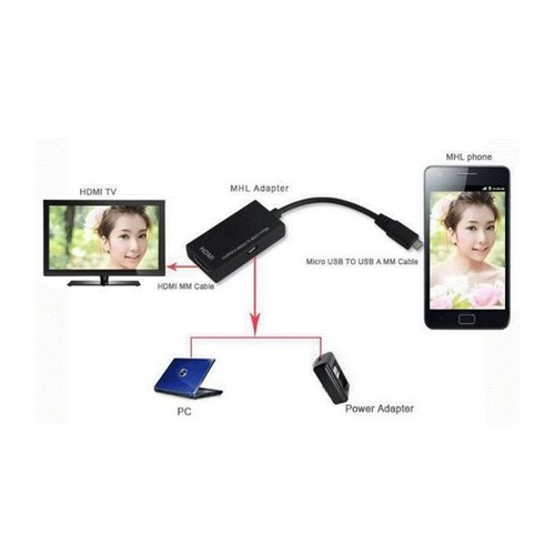 Micro USB to HDMI Adapter, 1080p MHL Adapter Cable - photo 4