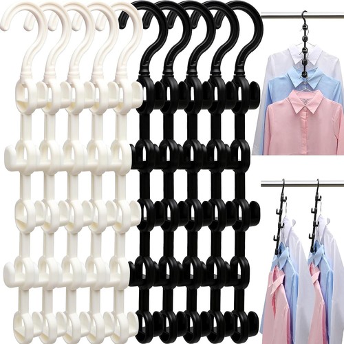 10 Pack Closet Organizer, Clothes Hanger for Dorm Storage