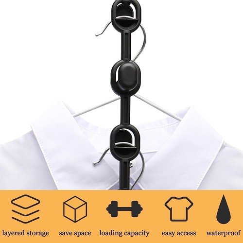 10 Pack Closet Organizer, Clothes Hanger for Dorm Storage - photo 3