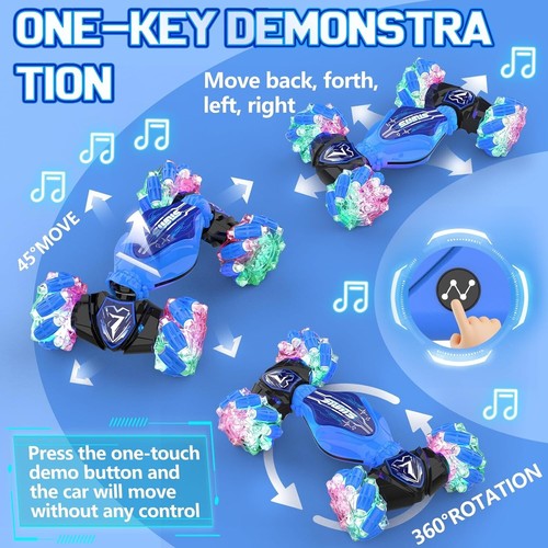 Gesture Sensing RC Stunt Car - 360° Rotating 4WD Toy - photo 3