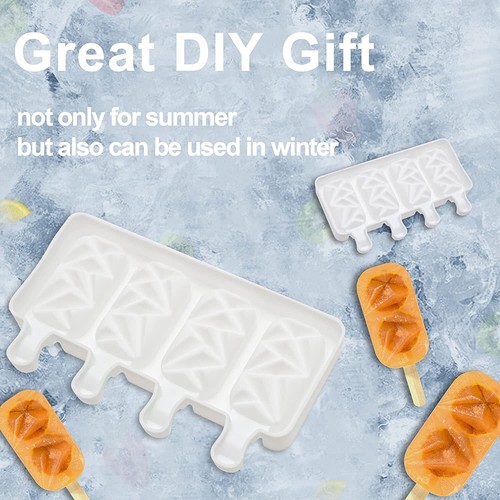 Ice Popsicle Molds Set: Diamond & Cakesicle Silicone Trays - photo 3